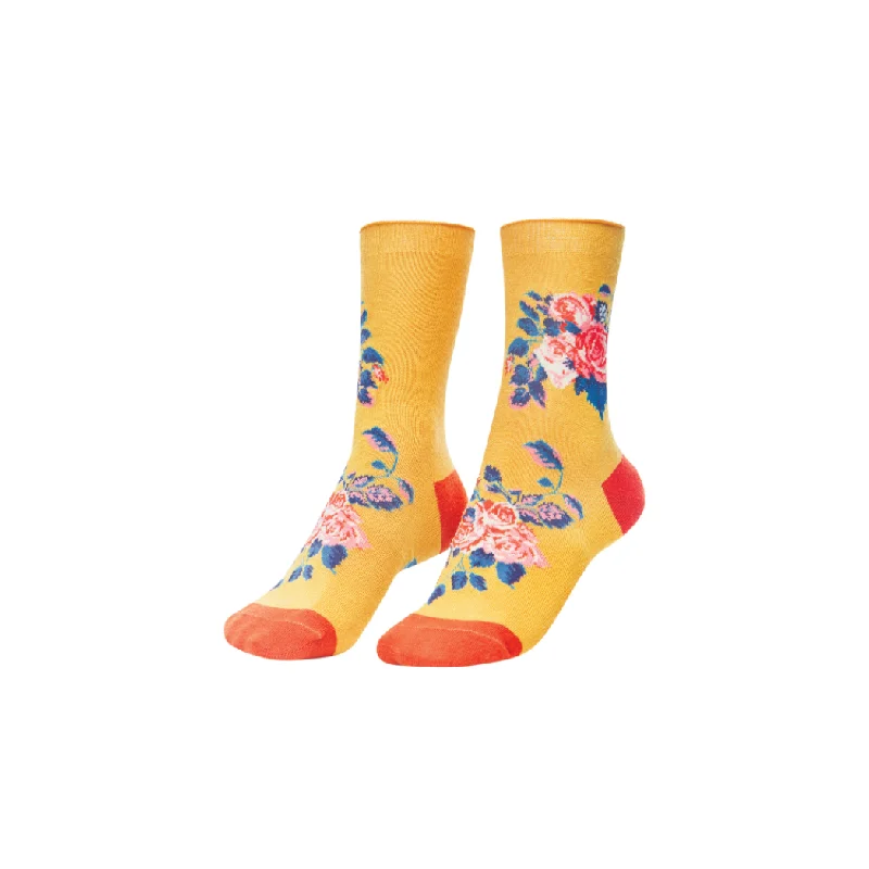 Floral Vines Ankle Socks