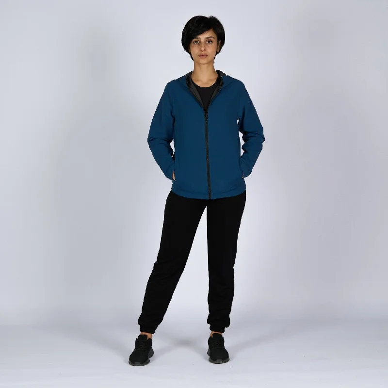 Navy Blue | Women Hooded Winterproof Jacket