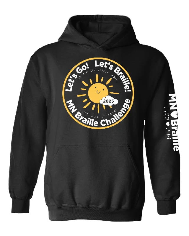 Minnesota Braille Challenge hoodie black