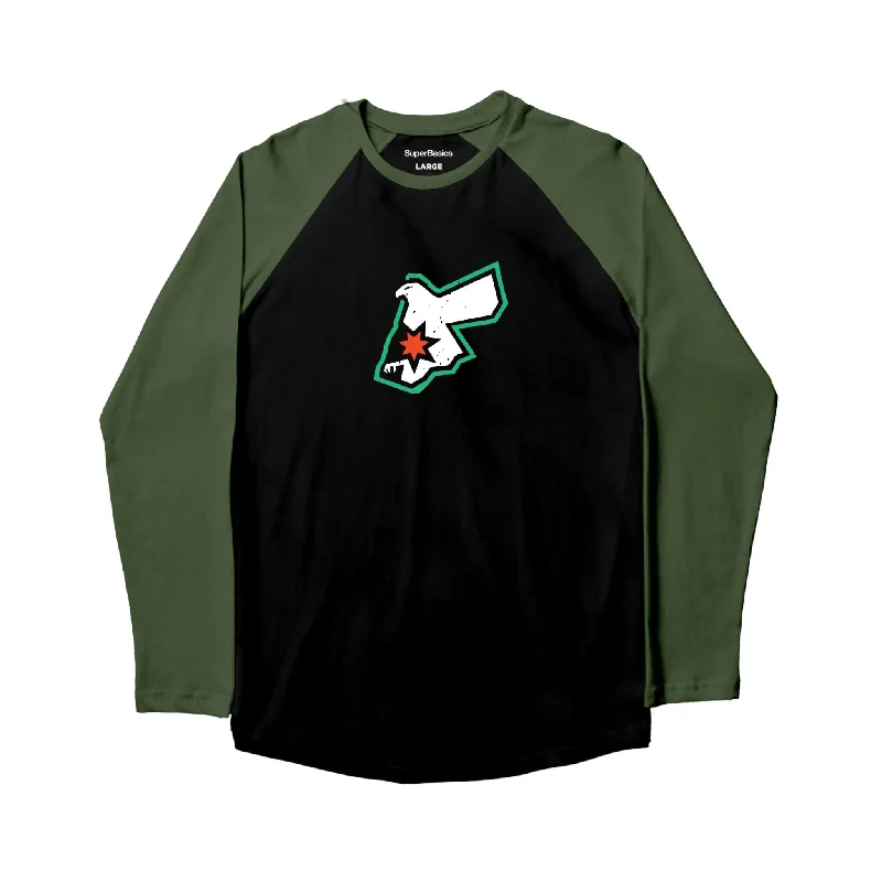 Jordna's Falcon | Kids Ghraphic Long Sleeve Baseball Tshirt