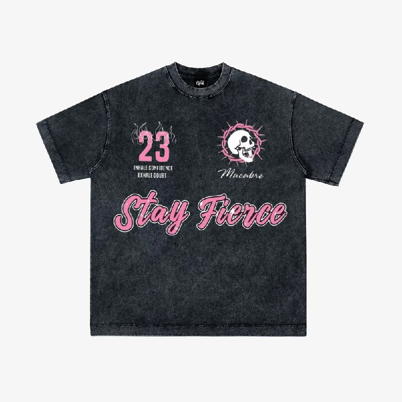 Skeleton 23 Letter Washed T-shirt