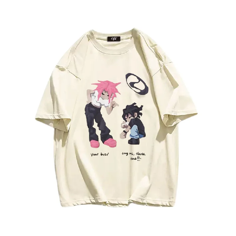 “Cartoon Anime Friends” T-shirt