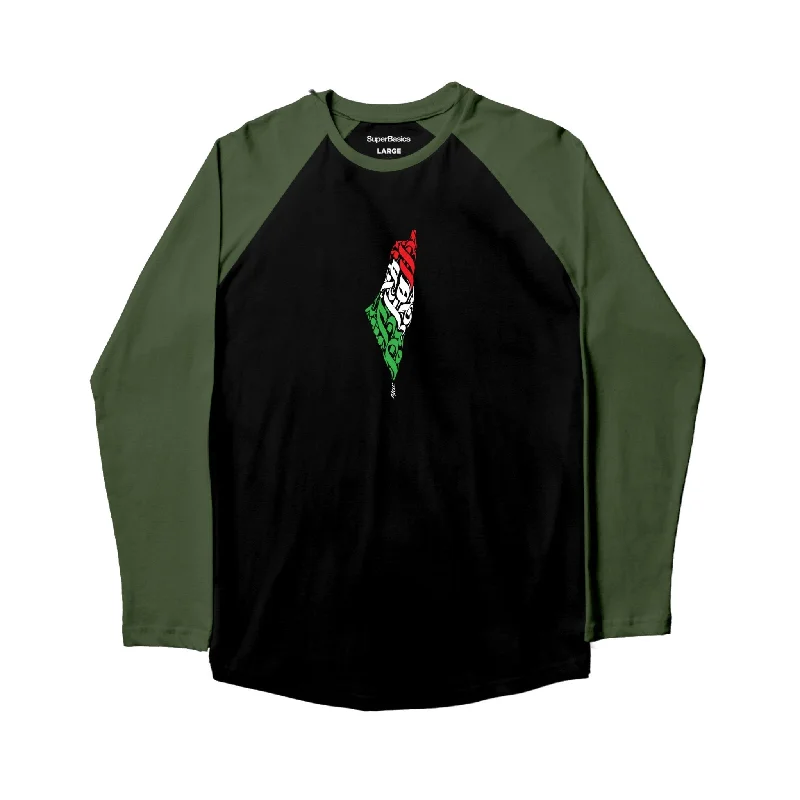 Palestine Arabia | Kids Ghraphic Long Sleeve Baseball Tshirt