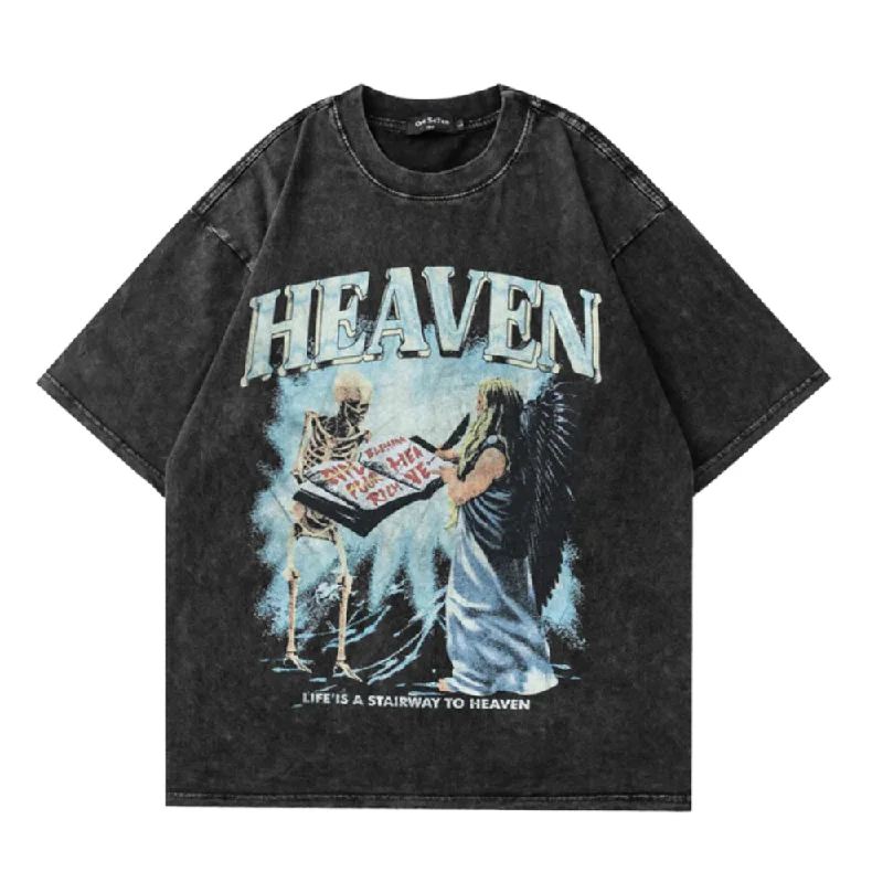 “Skull To Heaven Print” T-shirt