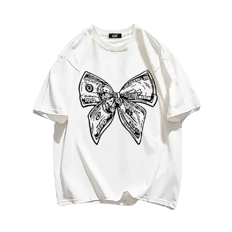 “Doodle Butterfly Ribbon” T-shirt