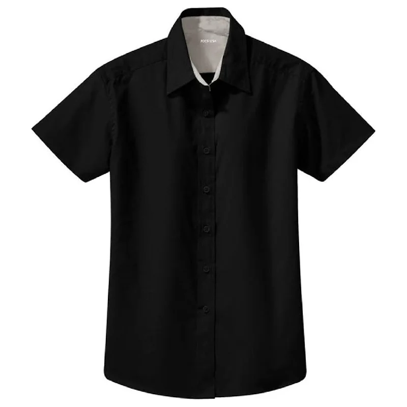 Womens Short Sleeve Wrinkle Resistant Easy Care Shirts