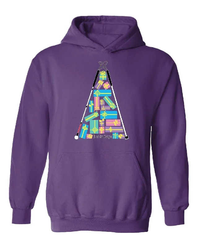 Christmas Tree of Gifts Hoodie - Purple