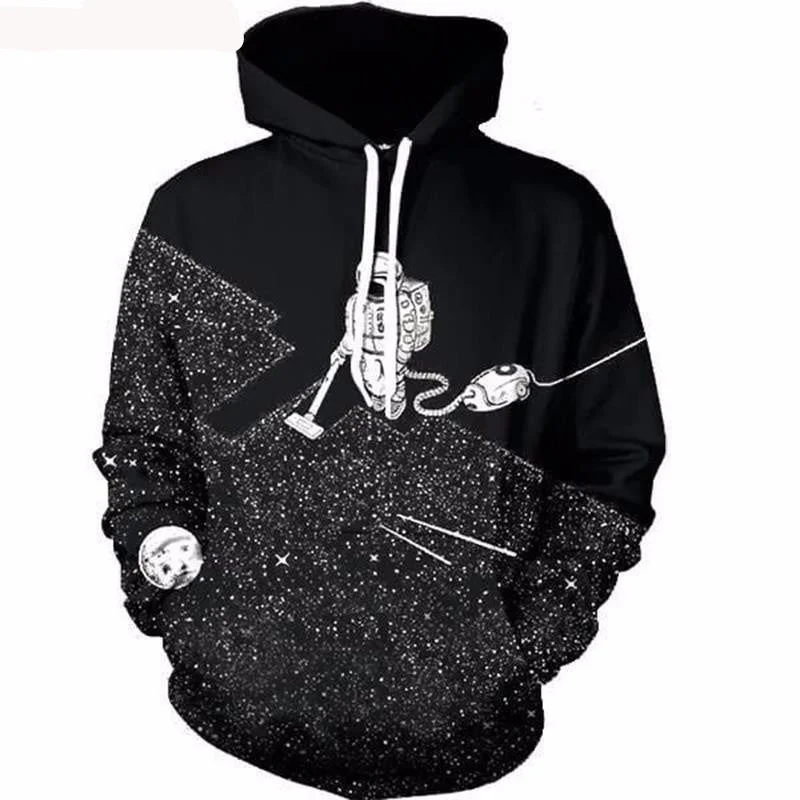 Astro Clean Spacewalk 3D  Hoodie Men