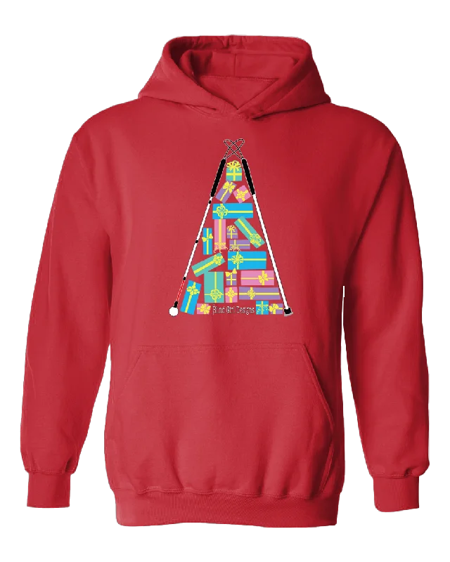 Christmas Tree of Gifts Hoodie - Red