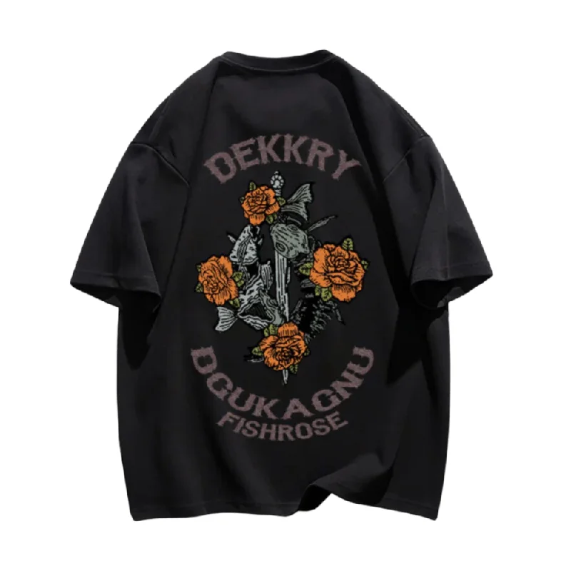 “Vintage Flower Graphic” T-shirt