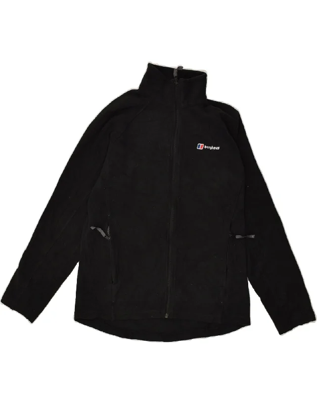 BERGHAUS Womens Fleece Jacket UK 14 Medium Black Polyester