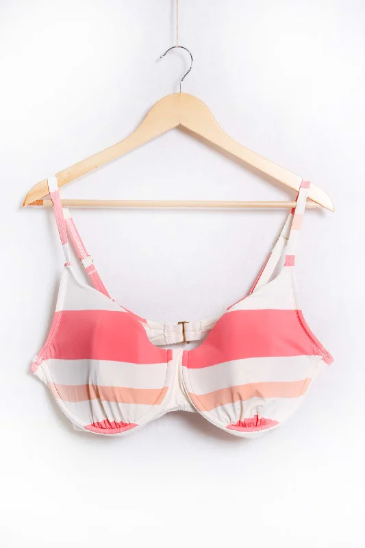 Women's Strappy Striped Bikini Bra