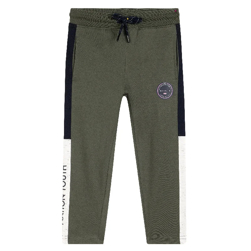 Boys Olive Track Pant