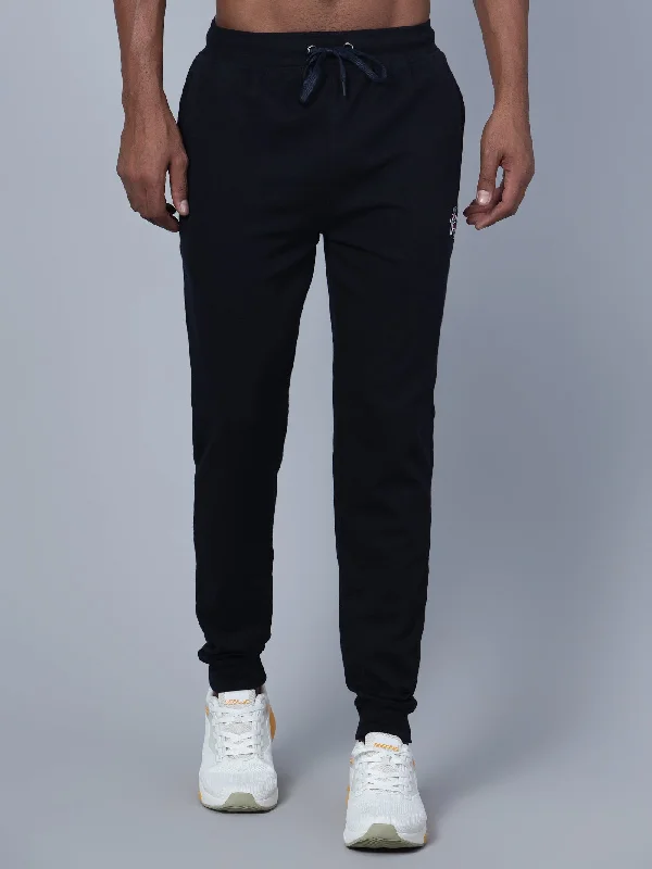 Men Navy Blue Track Pant