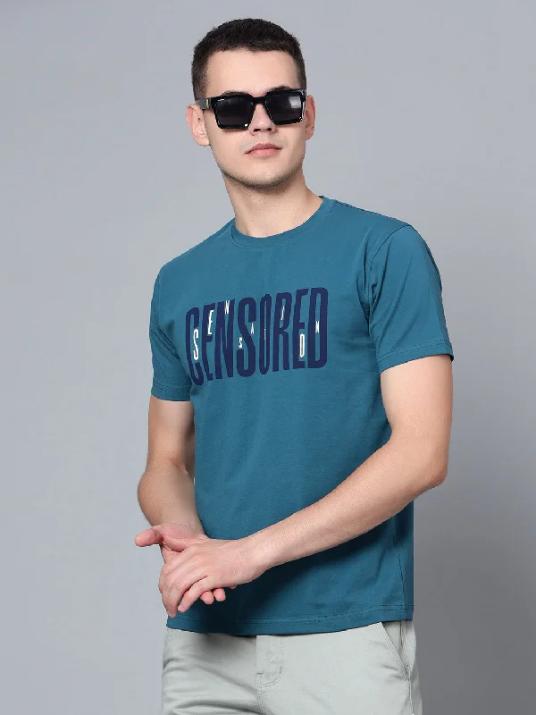 Men Teal T-Shirt