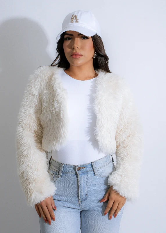 Frostbite Fuzz Jacket White