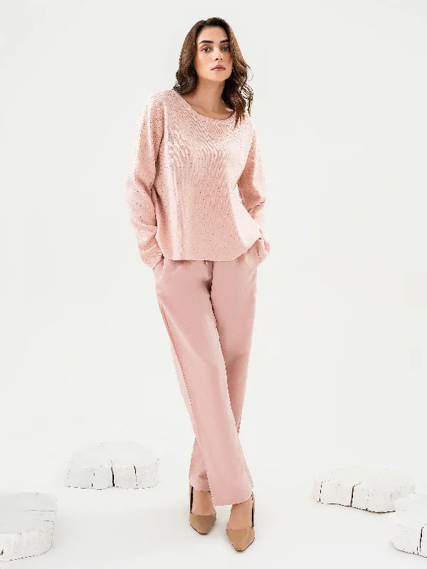 Rhinestone Embellished Sweater