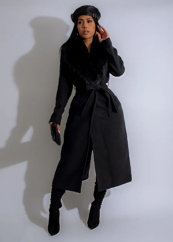 Regal Luxe Coat Black