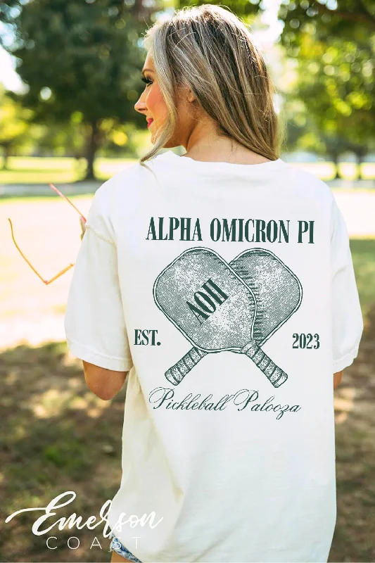 Alpha Omicron Pi Pickleball Palooza Tshirt