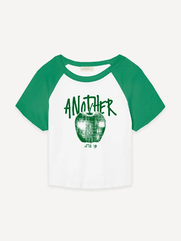 Another Apple Rib Raglan Baby Tee