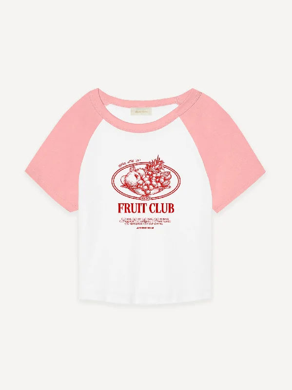 Fruit Club Rib Raglan Baby Tee