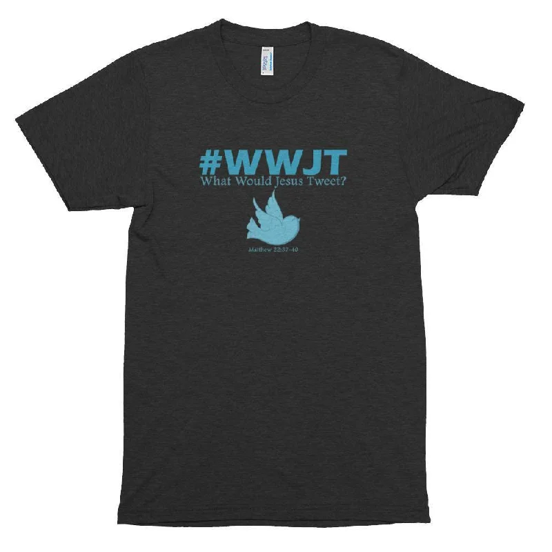 Matthew 22:37-40 'What Would Jesus Tweet' WWJT Tri-Blend