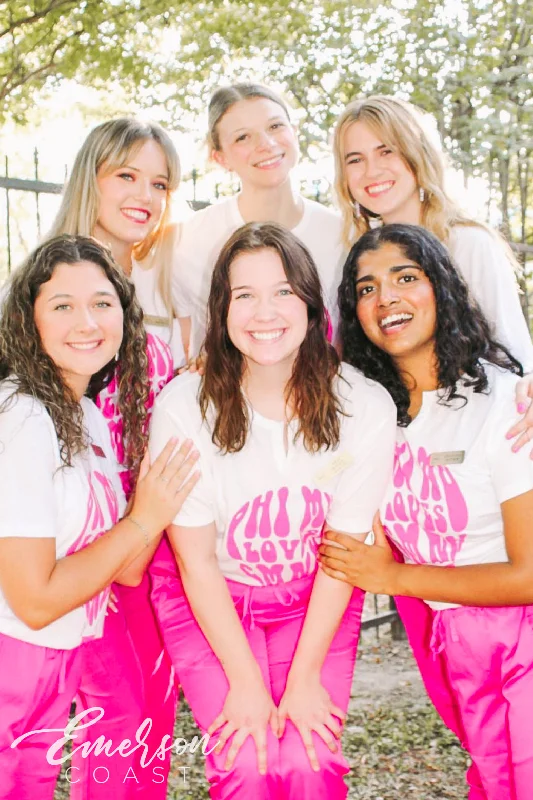 Phi Mu Loves CMNH Hot Air Balloon Notch Tee