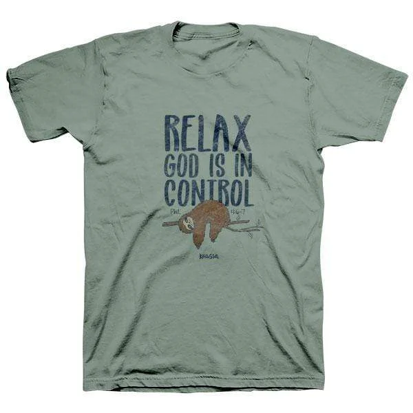 Philippians 4:6-7 ‘Relax God Is In Control’ T-Shirt