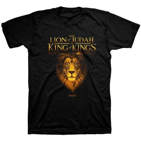 Revelation 5:5, 19:16 ‘Lion of Judah & King of Kings’ Black T-Shirt