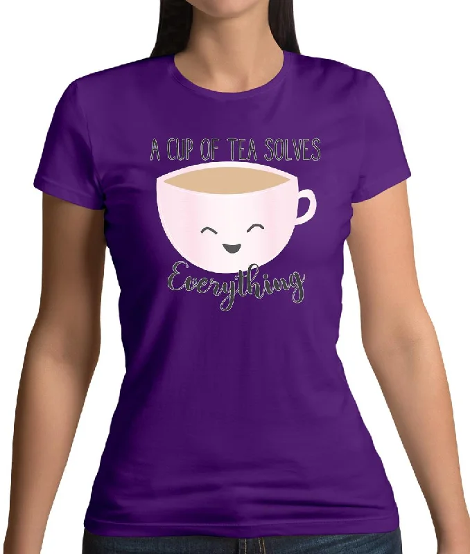 Tea Solves Everything Womens T-Shirt